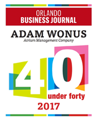 Orlando Business Journal – 40 Under 40 Recognizes Adam Wonus